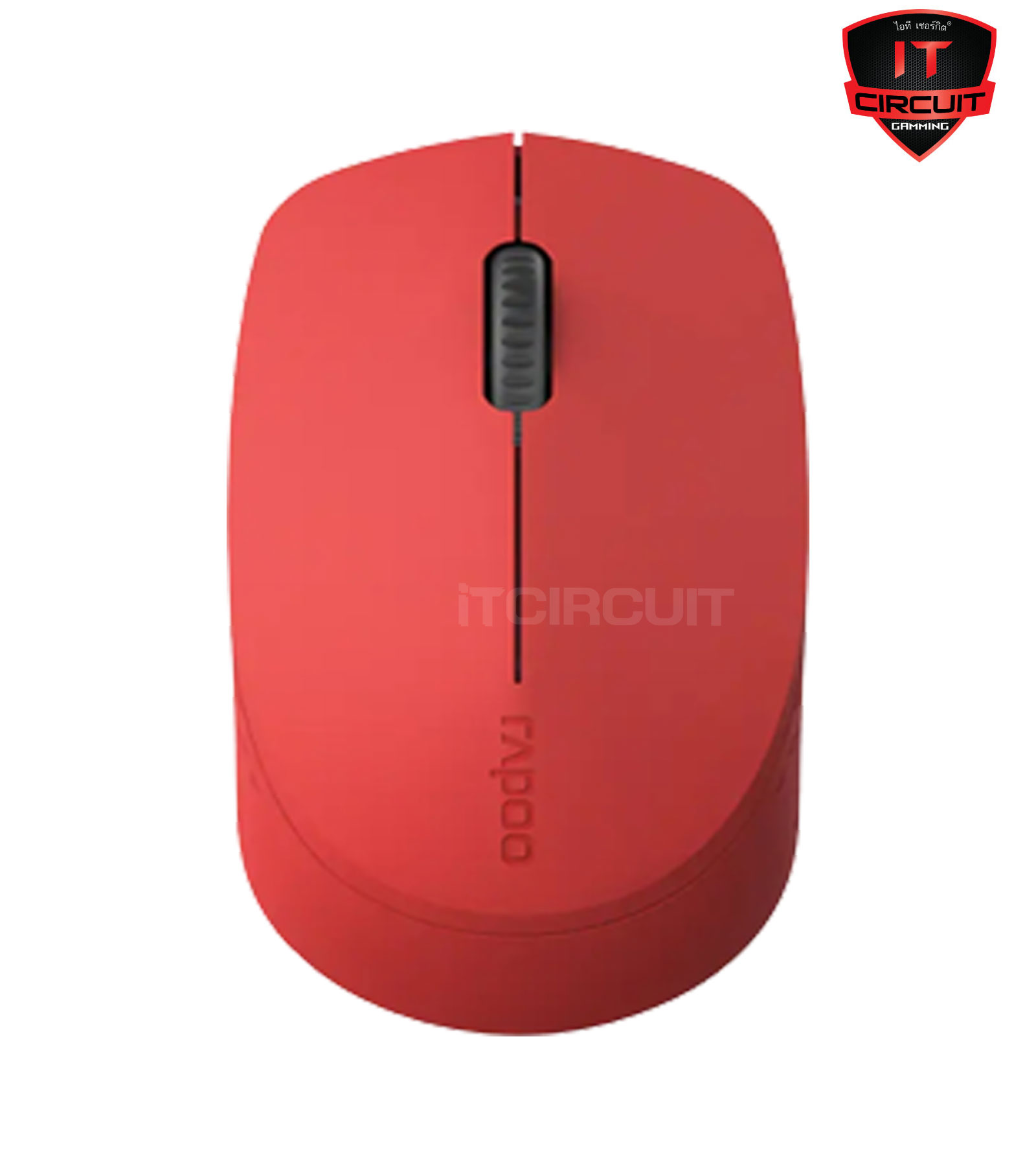 BLUETOOTH/WIRELESS MOUSE (เมาส์ไร้สาย) RAPOO MSM100-SILENT RED