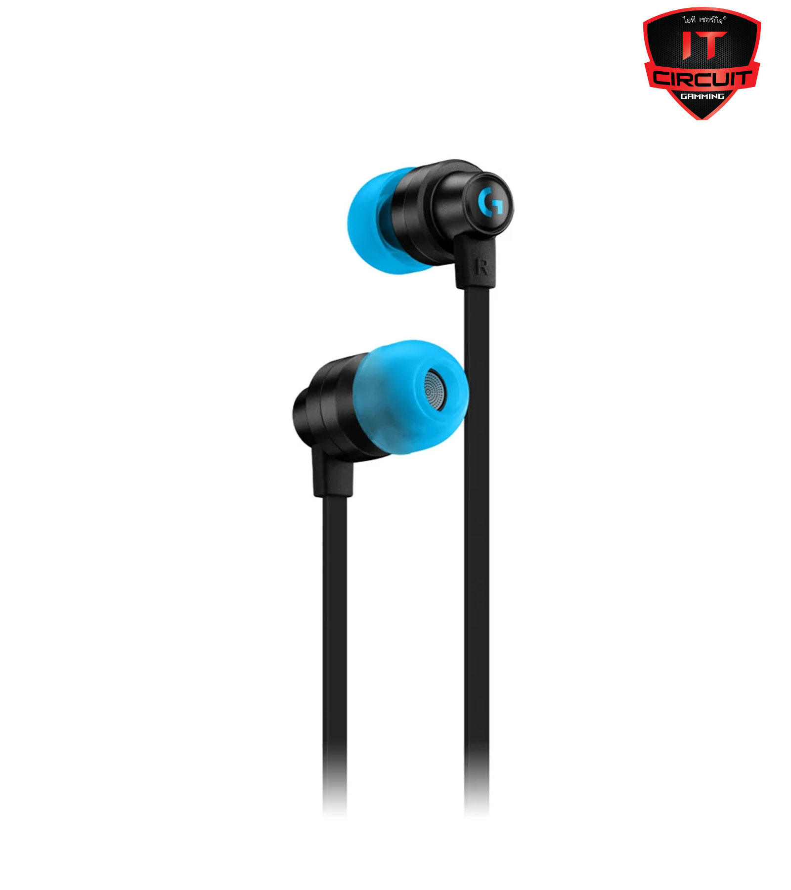 IN EAR HEADSET (หูฟังอินเอียร์) LOGITECH G333 ฺBlack