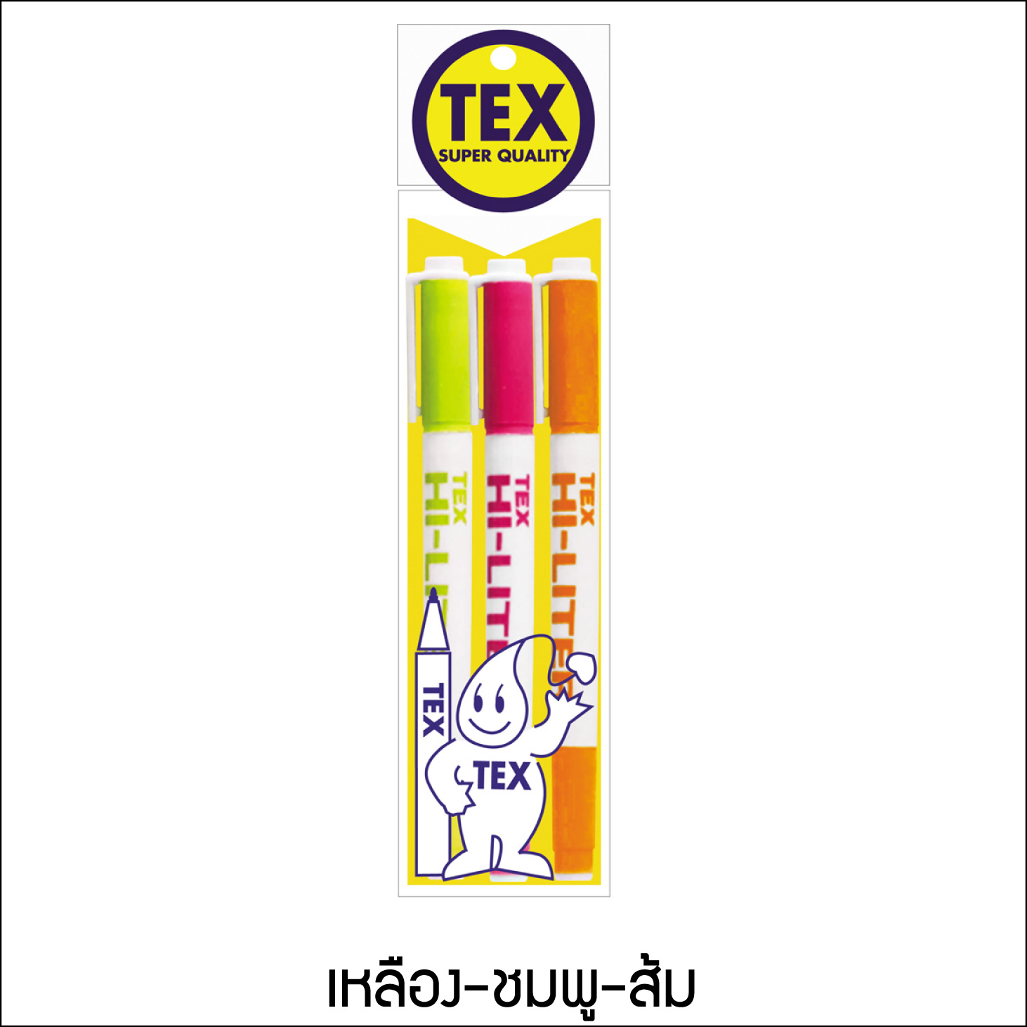 TEX HI-LITER Twin แพ็ค 3 ด้าม (มีให้เลือก 5 สี)