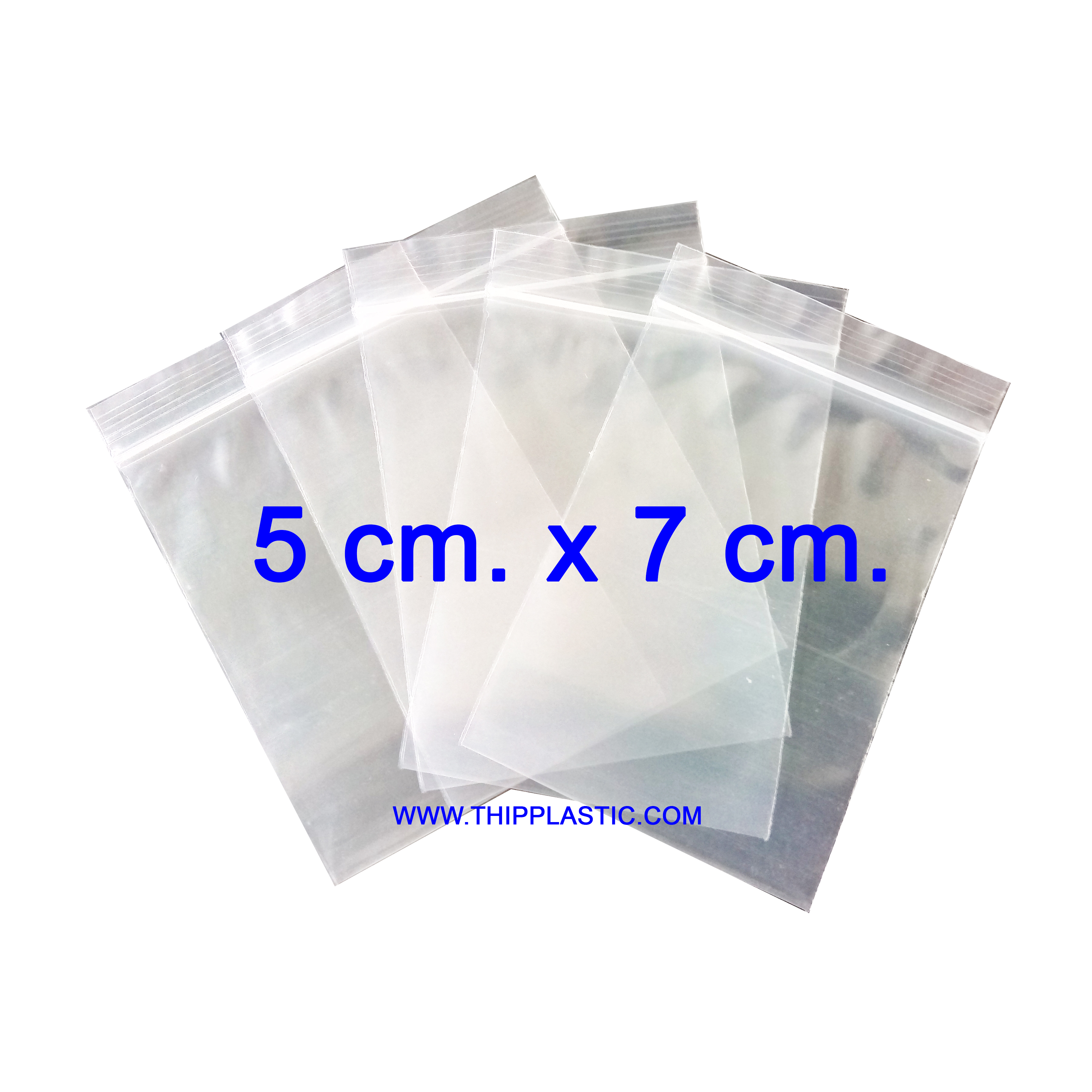 ถุงซิป 5 cm. x 7 cm. 1000 กรัม