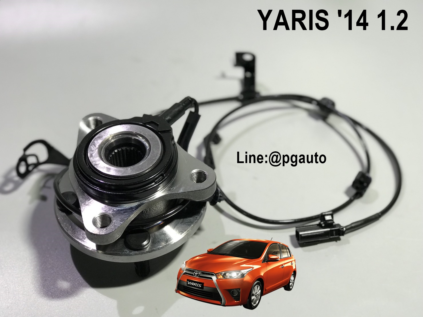ดุมล้อหน้า-ด้านซ้าย(ลูกปืนล้อหน้า LH) โตโยต้ายาริส TOYOTA YARIS ปี 2013-ขึ้นไป มี ABS, NSP152 (1ชิ้น) ยี่ห้อ GSP (รับประกัน 1ปี)