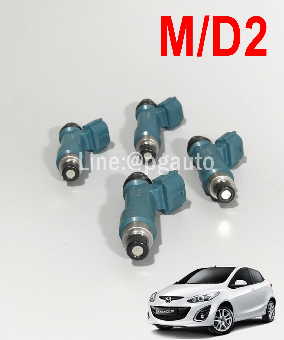 เซตสุดคุ้ม!!! หัวฉีดน้ำมันเชื้อเพลิง มาสด้า 2 MAZDA 2 เครื่อง 1.5 L ปี 2009-2012 12 รูฉีด แท้ DENSO (1 ชุด = 4ตัว) สำเนา