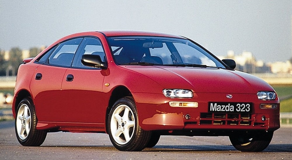 โช๊คหน้า MAZDA 323 ASTINA ปี 1995-1997 (1 คู่) AMADA / รูปจริง