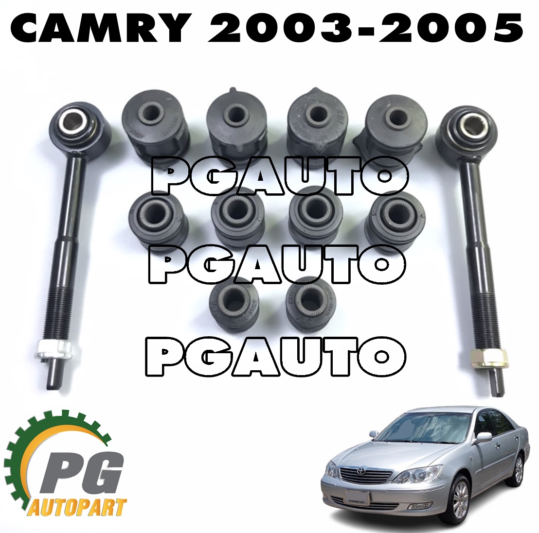ชุดเปลี่ยนบู๊ชคานหลัง TOYOTA CAMRY ACV30,ACV31 ปี 2003-2006 (รูปจริง) (1 ชุด = 12 ชิ้น)