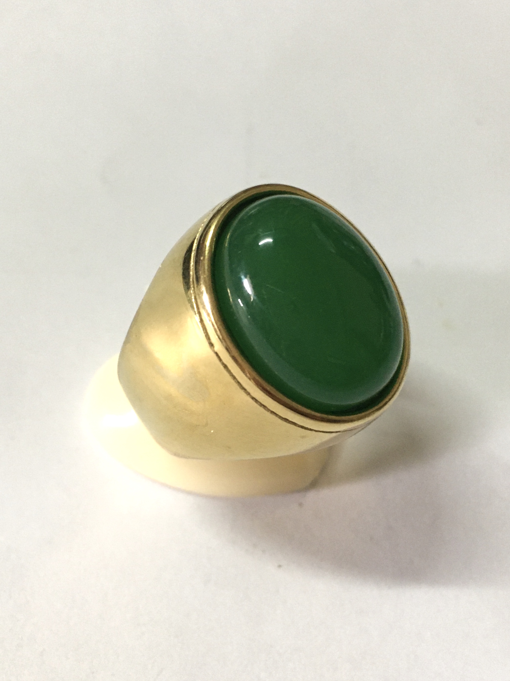 (ไซส์ 65) แหวนหยก แหวนแฟชั่นชาย ไซส์ใหญ่ ใส่สวย ราคาเบาหวิว