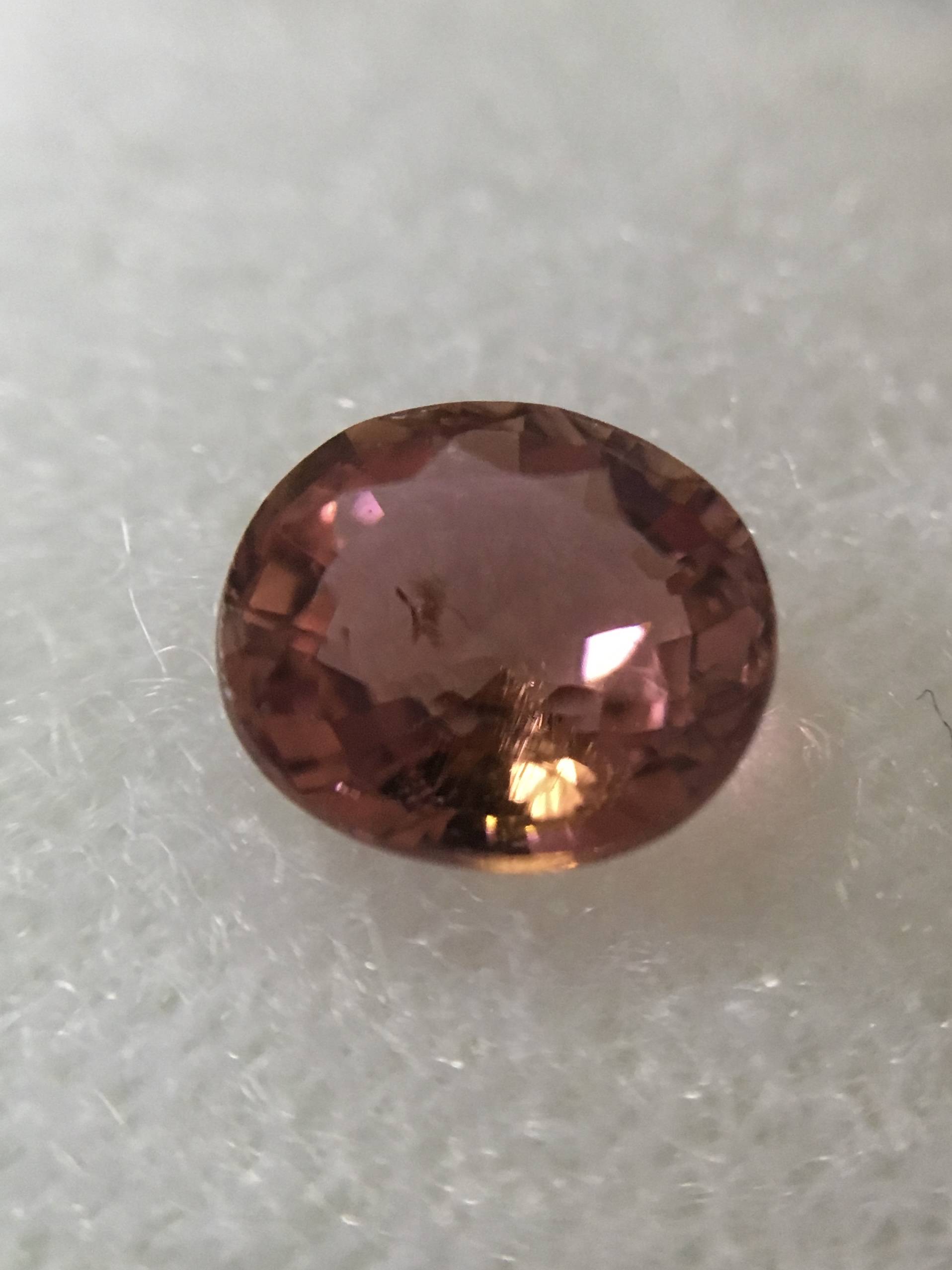 PINK TOURMALINE ทัวร์มาลีนแท้สีชมพู 0.95 กะรัต พลอยดิบ สีชมพูอมส้ม หวานน่ารักม๊าก