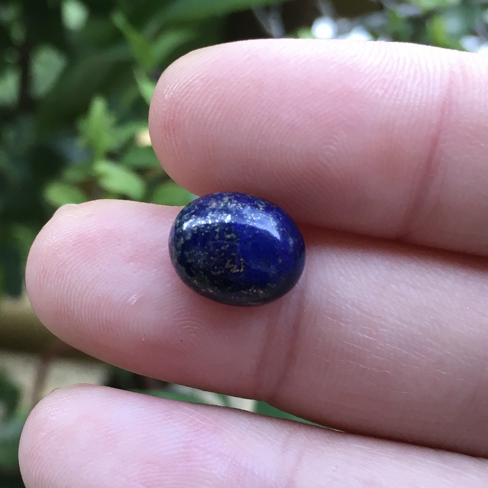 LAPIS LAZULI ลาพิส ลาซูลี 3.8 กะรัตหินแท้ ลายสวยเฉพาะตัว ไซส์หัวแหวนกำลังสวย