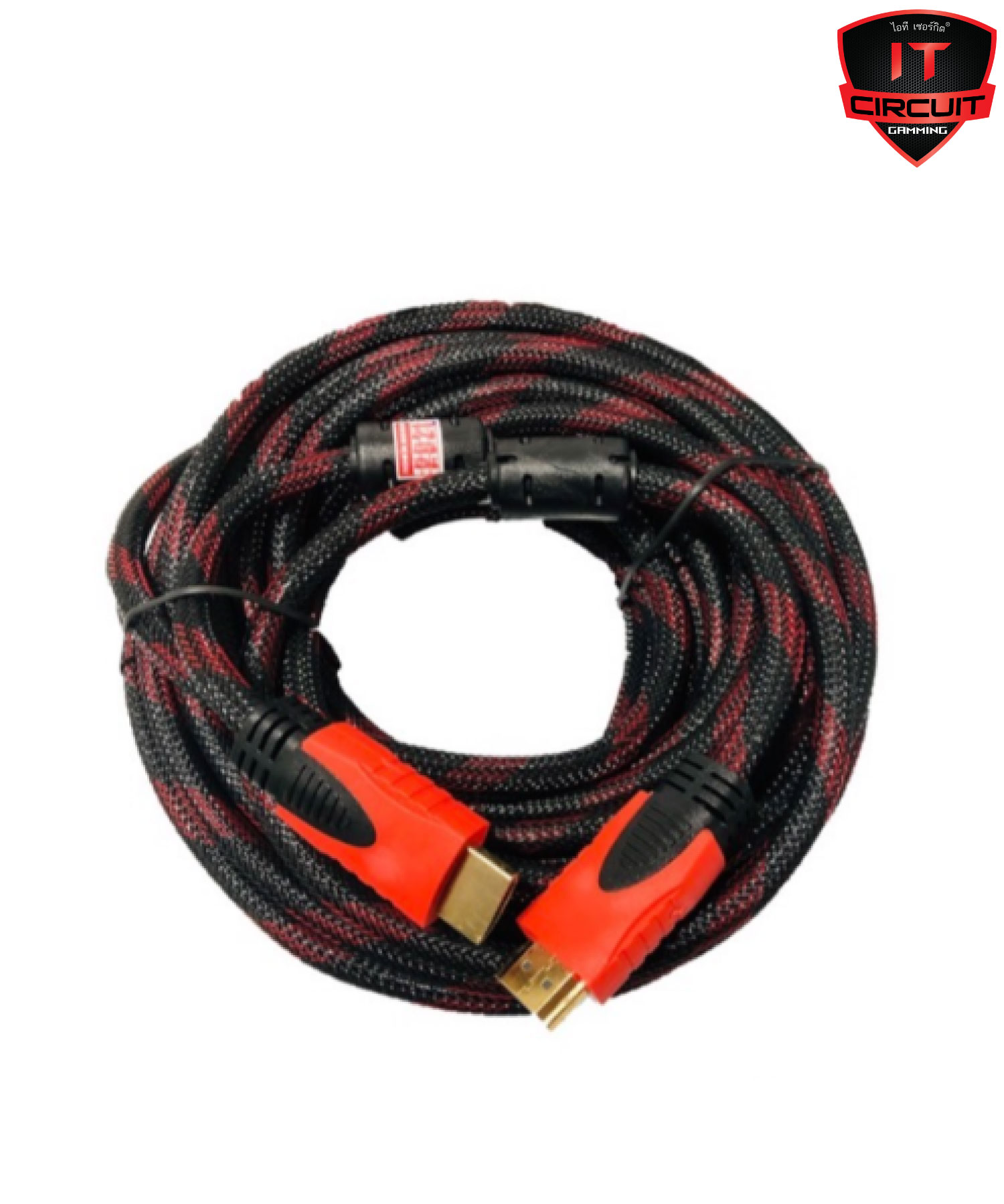 Cable HDMI M/M(10M) V1.4 สายถักแดง GLINKGLINK09