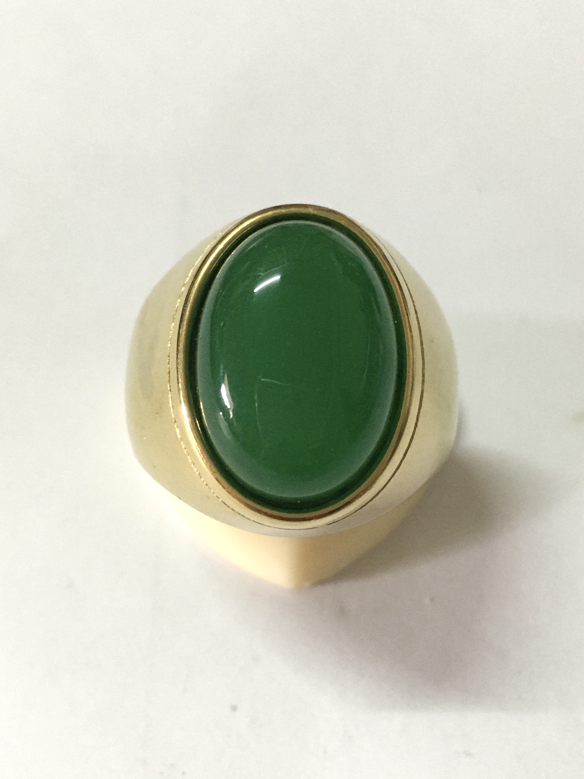 (ไซส์ 65) แหวนหยก แหวนแฟชั่นชาย ไซส์ใหญ่ ใส่สวย ราคาเบาหวิว