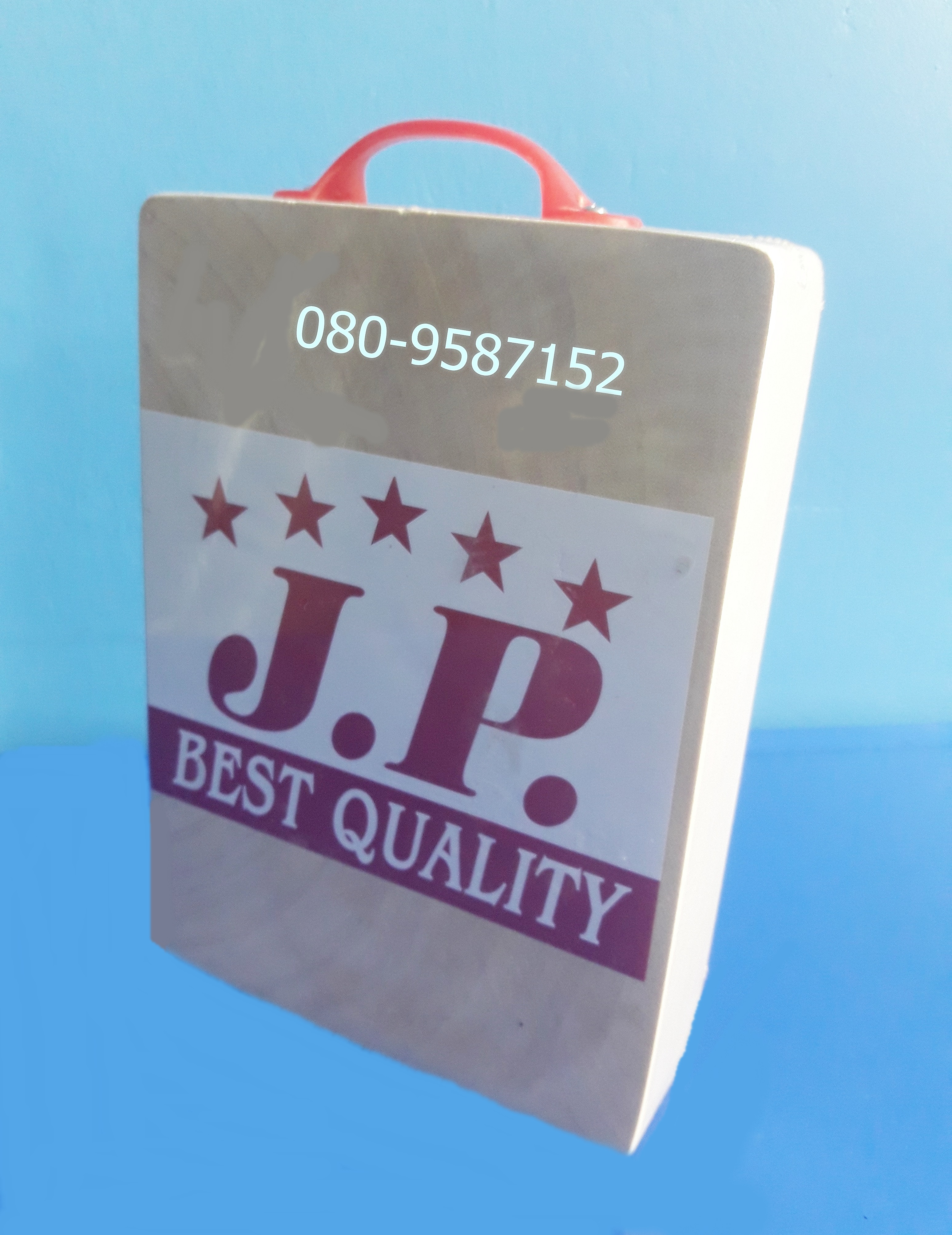 เขียงเหลี่ยม ไม้มะขามอบ JP หนา มีหูจับ ขนาด 10x13 นิ้ว