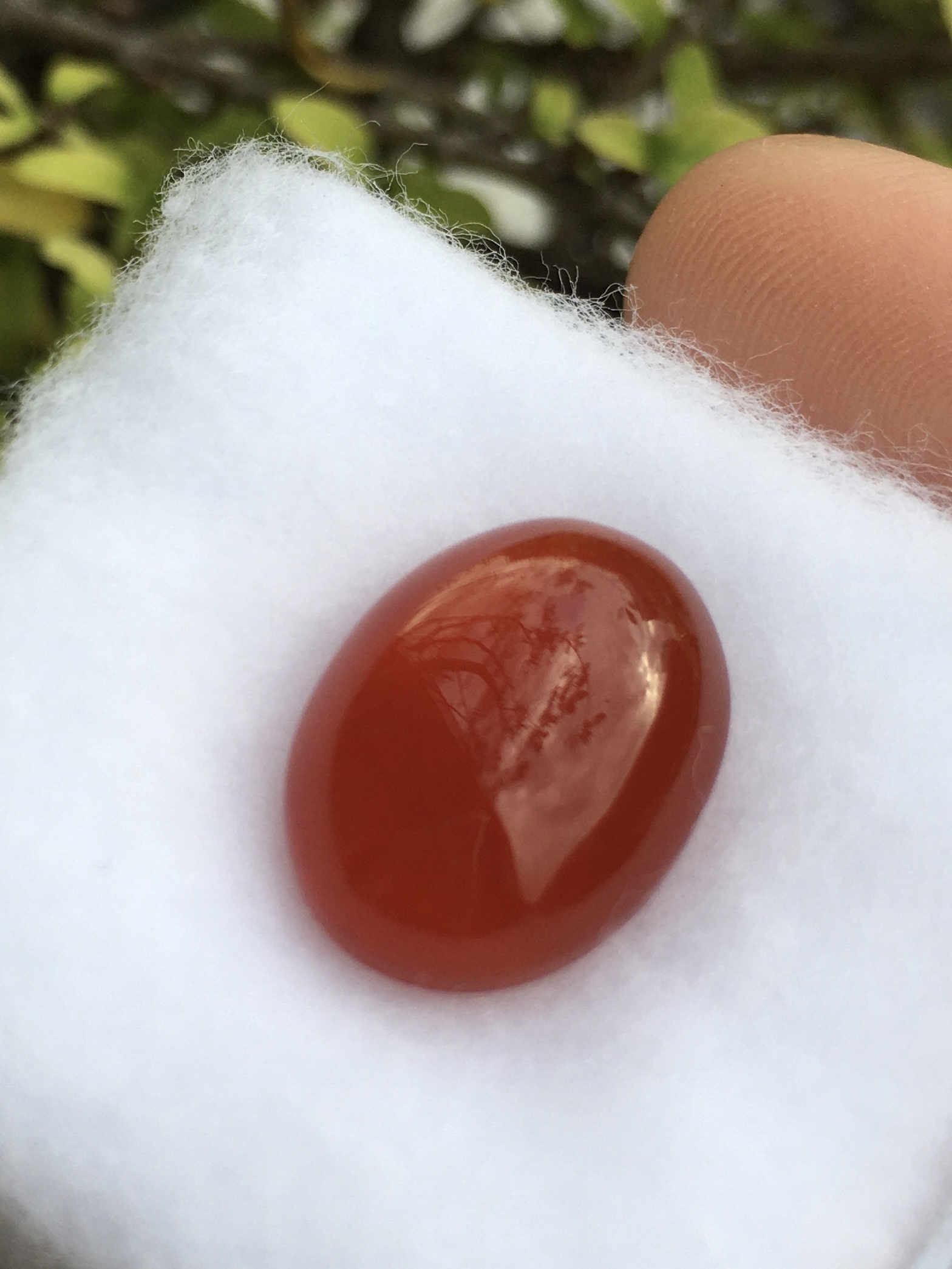 RED AGATE โมราแดง 8.8 กะรัตหินแท้เนื้อเนียนสวย สีสดฉ่ำ