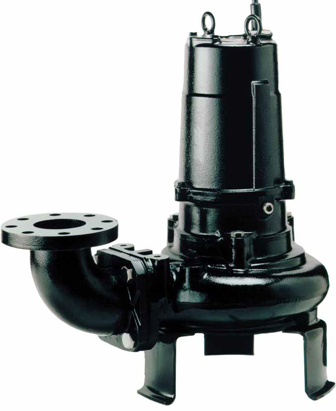 -Tsurumi : ซูรูมิ รุ่น 50B2.4S ปั๊มแช่บำบัดน้ำเสียพร้อมชุดข้องอ Free Standing (220V)