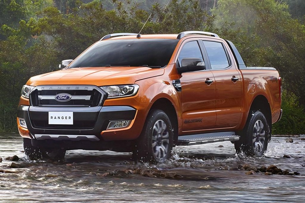 กลอนล็อคประตูหน้า LH FORD RANGER ปี 2015-2017 (1ชิ้น) แท้ / รูปจริง