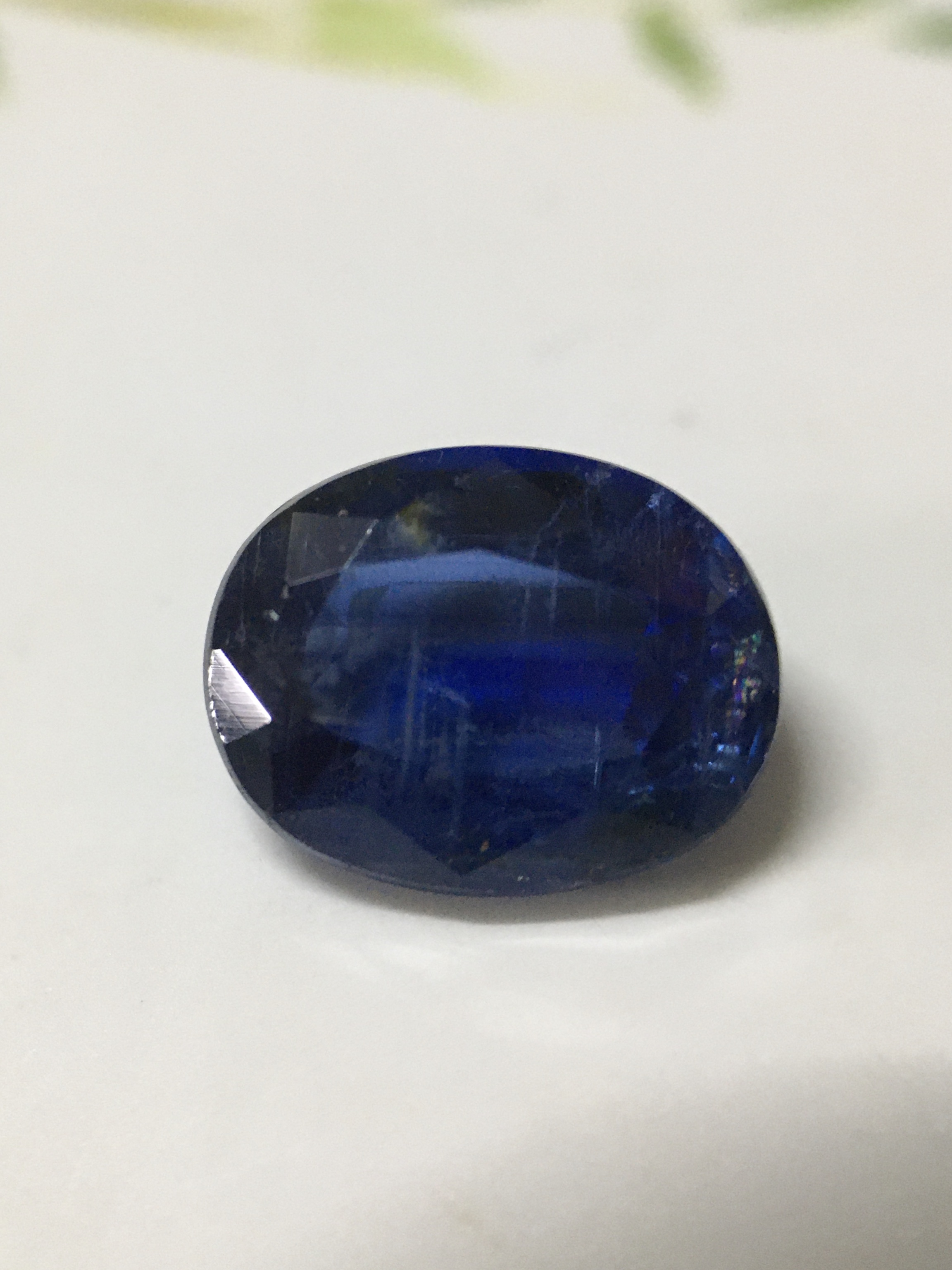 KYANITE ไคยาไนต์ แท้ 2.5 กะรัต พลอยดิบธรรมชาติ สีสดจัด ไฟดี สวย น่าสะสม