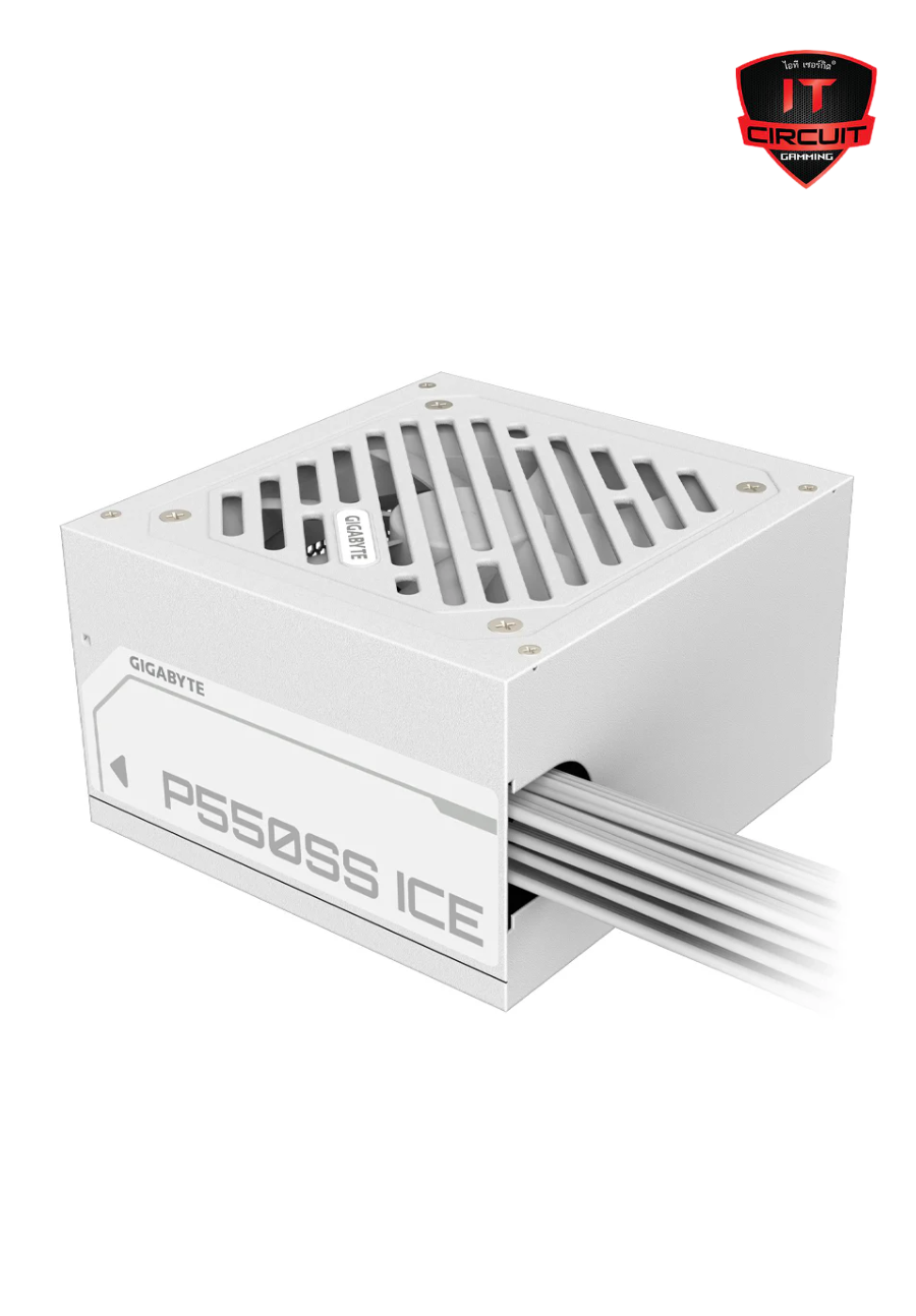 POWER SUPPLY (อุปกรณ์จ่ายไฟ) (80+ SILVER) 550W GIGABYTE P-550SS ICE (GP-550SS) SN27925T110H