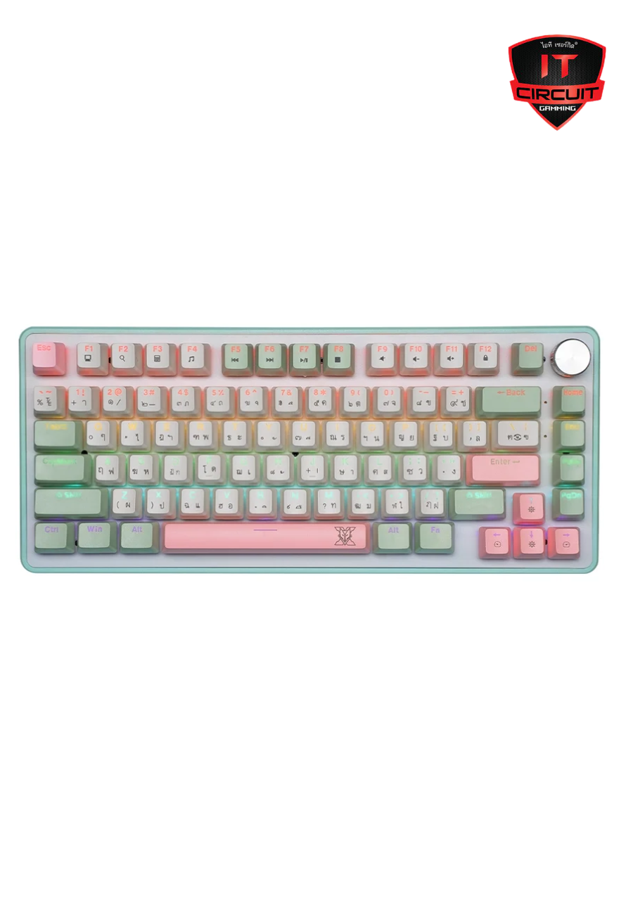 KEYBOARD NUBWO-X804 WHITE/MATCHA (BLUE SWITCH) SN24925T120H