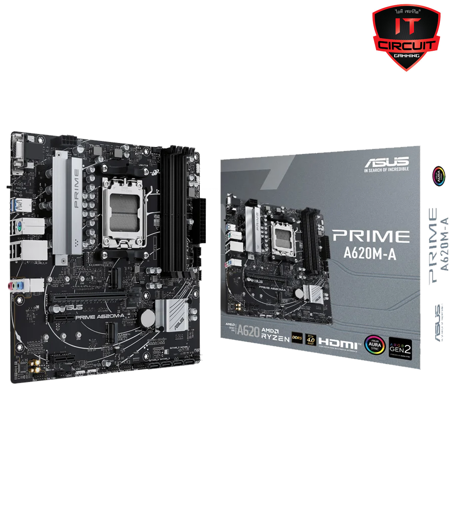 MAINBOARD (เมนบอร์ด) (AM5) ASUS PRIME A620M-A DDR5