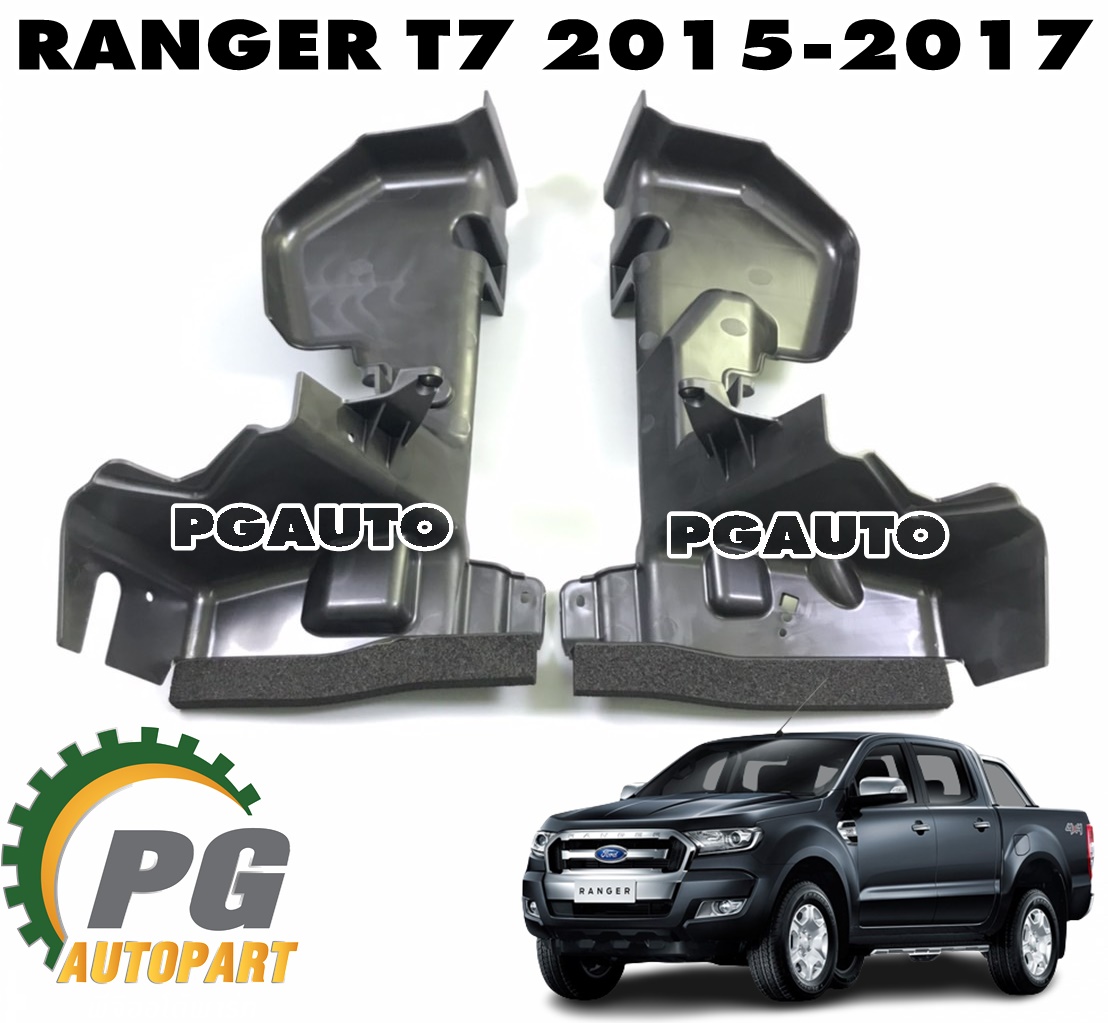 พลาสติกดักลมข้างหม้อน้ำ LH-RH FORD RANGER T7 ปี 2015-2017 (1ชุด = 2 ชิ้น) แท้ / รูปจริง