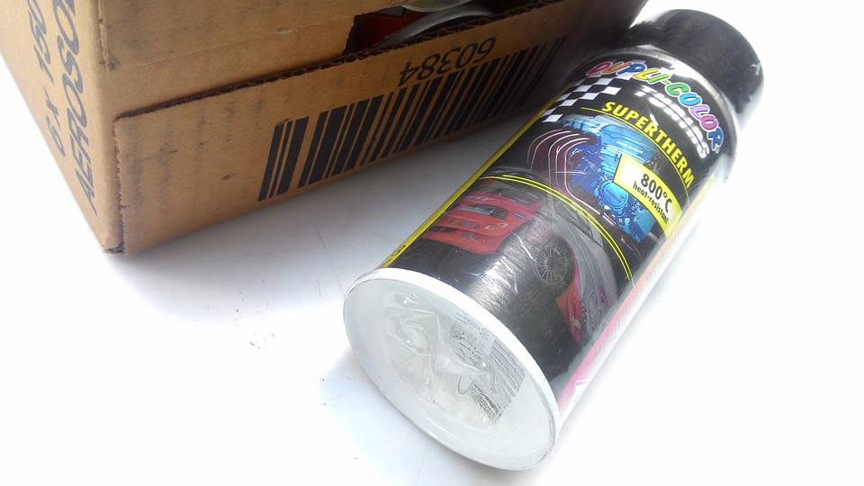 สีดำทนความร้อน DUPLI COLOR 800 องศา ขนาด150 ml.