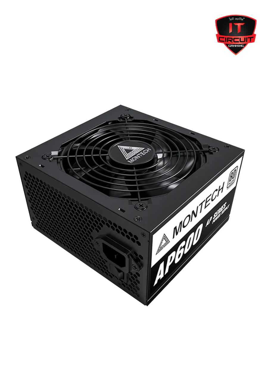 POWER SUPPLY (อุปกรณ์จ่ายไฟ) (80+ WHITE) 600W MONTECH AP600 SN27925T110H