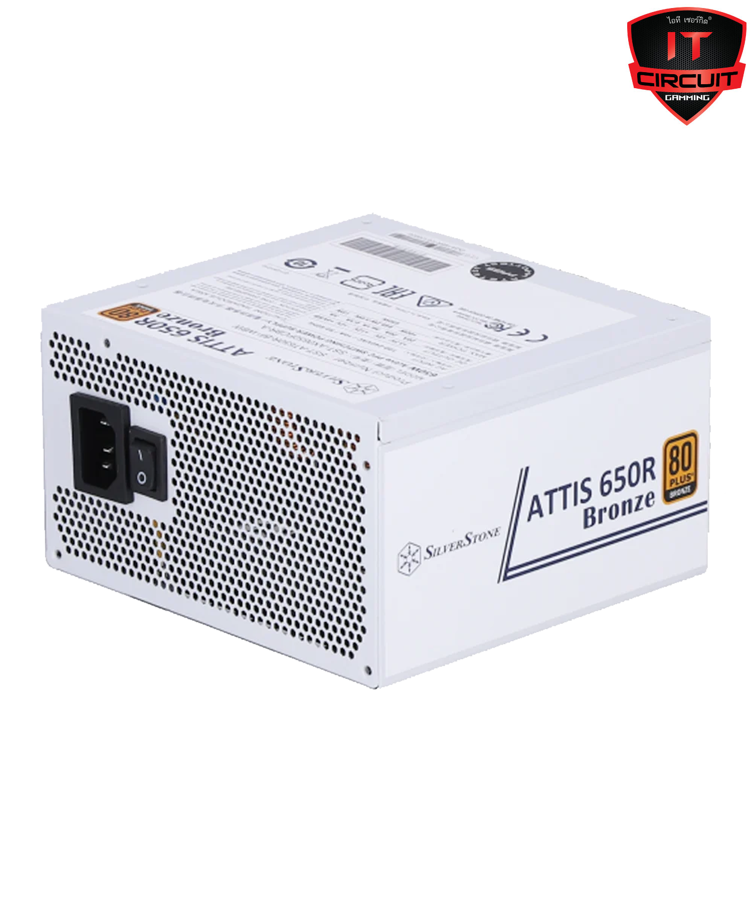 POWER SUPPLY (อุปกรณ์จ่ายไฟ) (80+ BRONZE) 650W SILVERSTONE ATTIS 650R (SST-AT650R-BF-WBW)