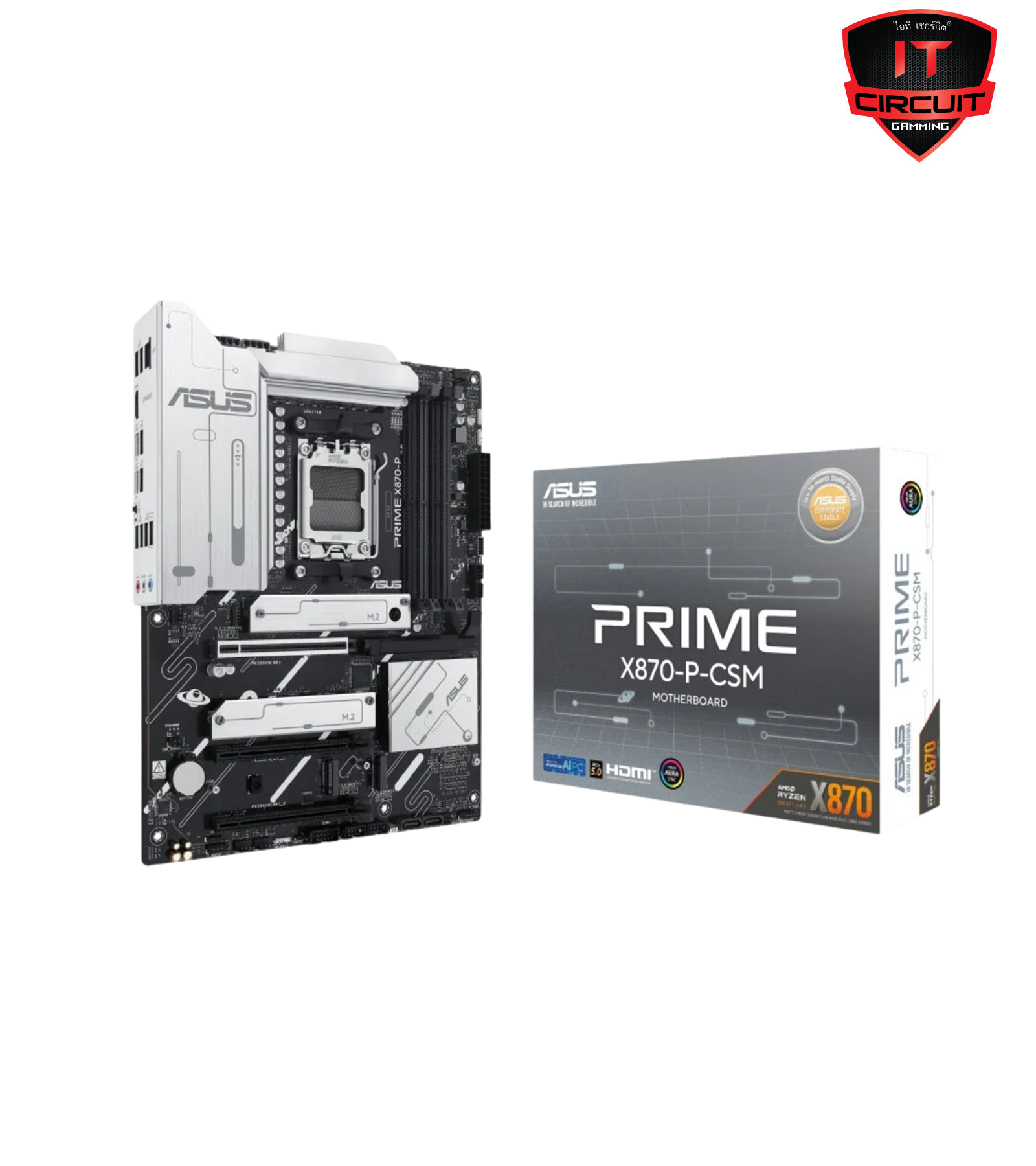 MAINBOARD (เมนบอร์ด) (AM5) ASUS PRIME X870-P-CSM DDR5