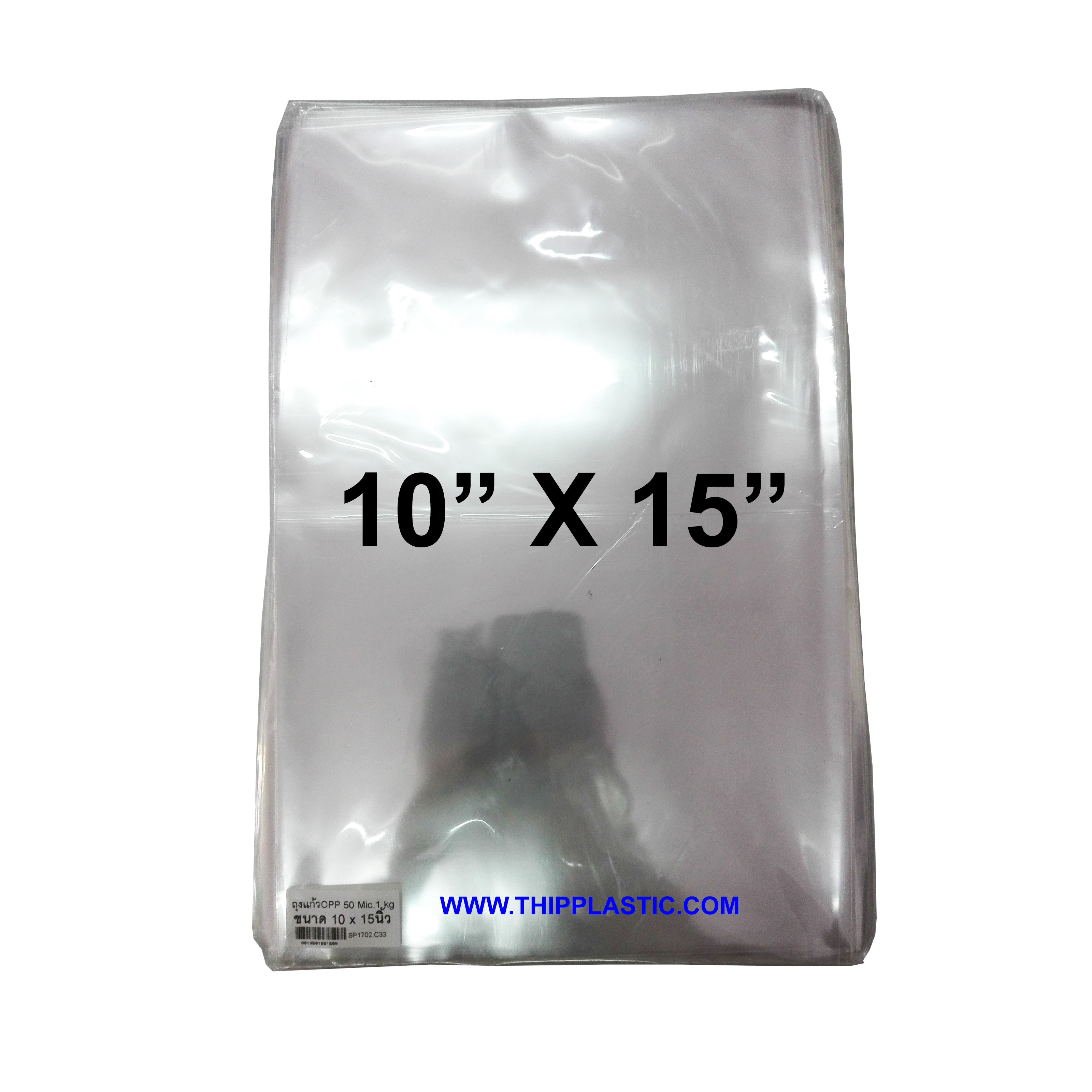 ถุงแก้ว (OPP) 10" x 15" 1000 กรัม