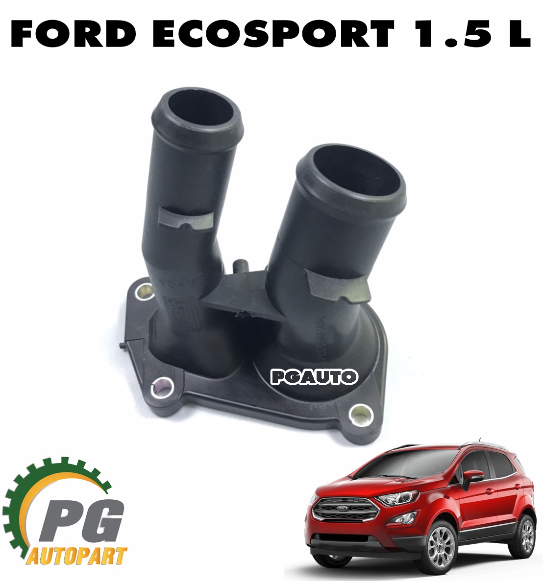 เสื้อวาวล์น้ำ+โอริง FORD ECOSPORT 1.5 L (1ชิ้น) แท้ / รูปจริง