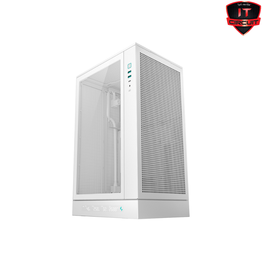 CASE (เคส) DEEPCOOL CH270 DIGITAL WH - WHITE MICRO-ATX SN211025B150Y