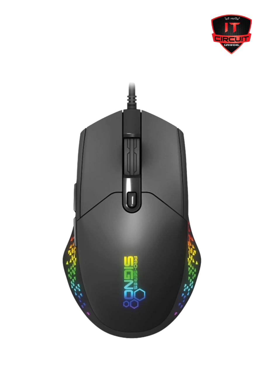 MOUSE (เมาส์) SIGNO GM-906BLK CAPTER BLACK SN251025B100Y