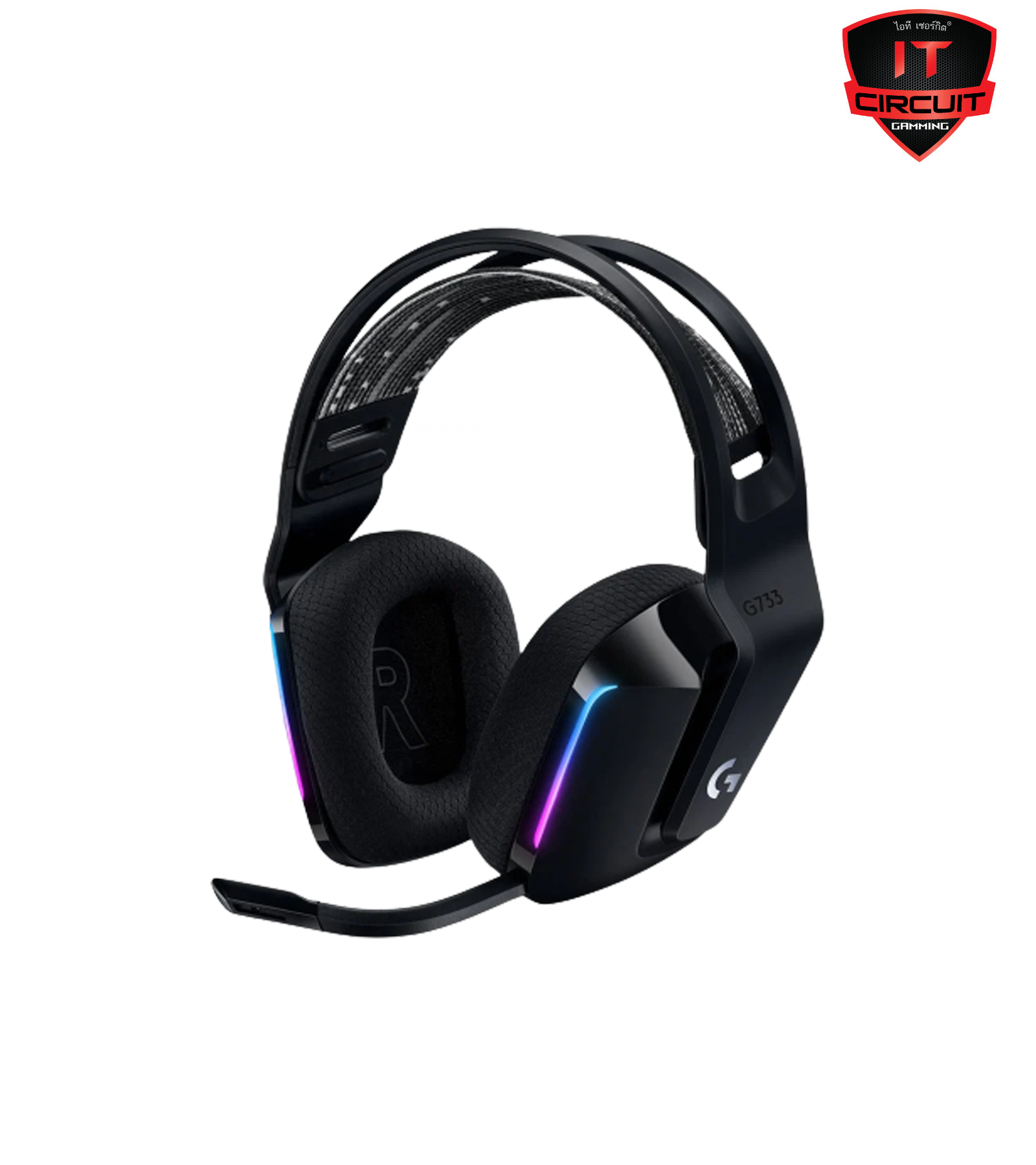 WIRELESS HEADSET (หูฟังไร้สาย) LOGITECH G G733 LIGHTSPEED WIRELESS (BLACK)