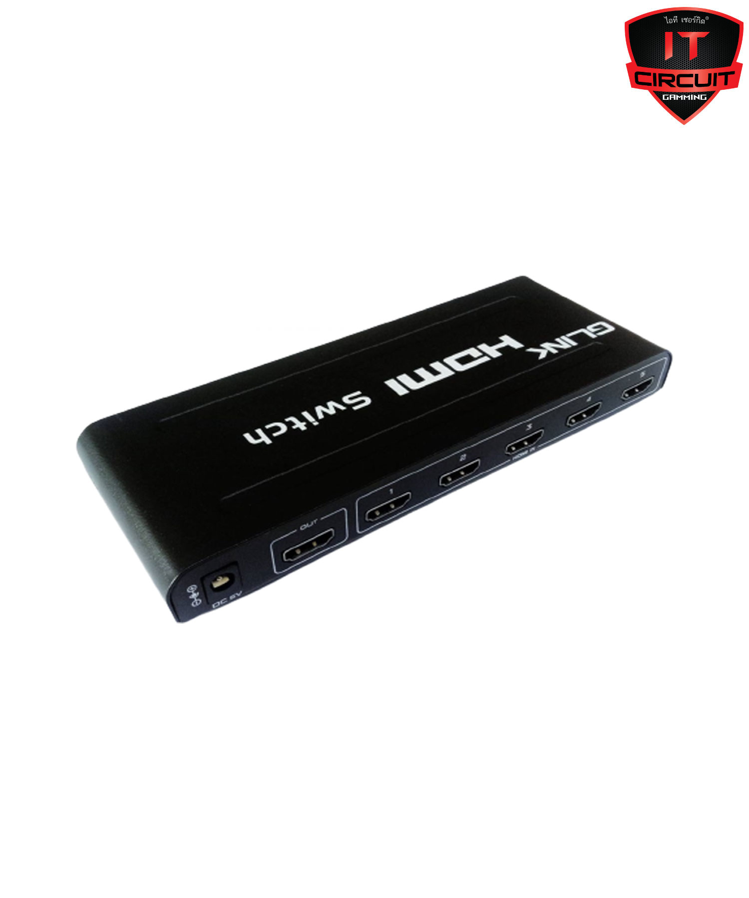 กล่องรวมจอ HDMI SWITCH 5 in 1 Glink