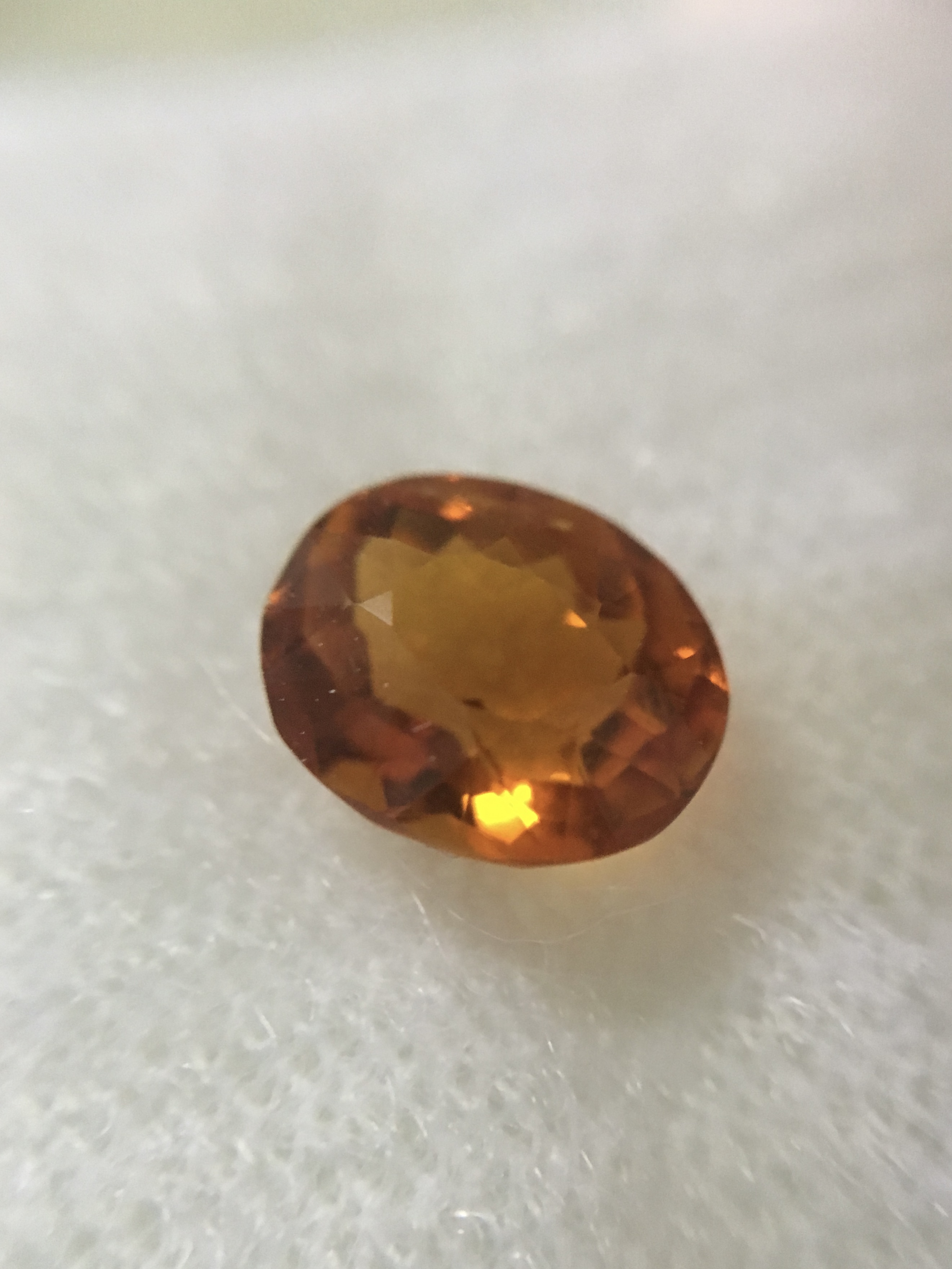 CITRINE ซิทริน แท้ 1.4 กะรัต พลอยดิบเนื้อดี สีท็อป ไฟดีมากค่ะ