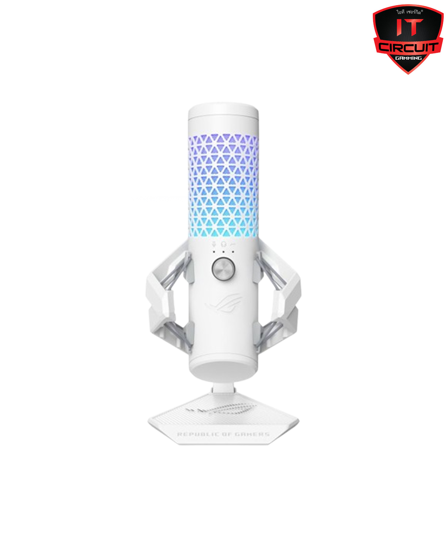 MICROPHONE (ไมค์เกมมิ่ง) ASUS ROG C501 CARNYX WHITE