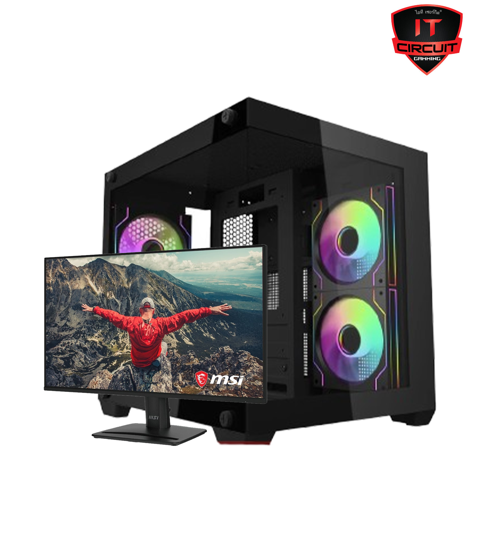 Ryzen 5 5500GT 6C/12T/3Y / CR1400 EVO ARGB/1Y / A520M-K/CSM (DDR4) 2Slot /3Y / 16GB/3200 DDR4 (8GBX2)/LT / 1.TB SSD M.2 PCIe /3Y / AMD RADEON GRAPHICS (อัพเกรดการ์ดจอติดต่อ ADMIN) / 550W (80+ BRONZE)/5Y / D275MPanorama /1Y / 24.5" 120Hz (IPS, HDMI, D
