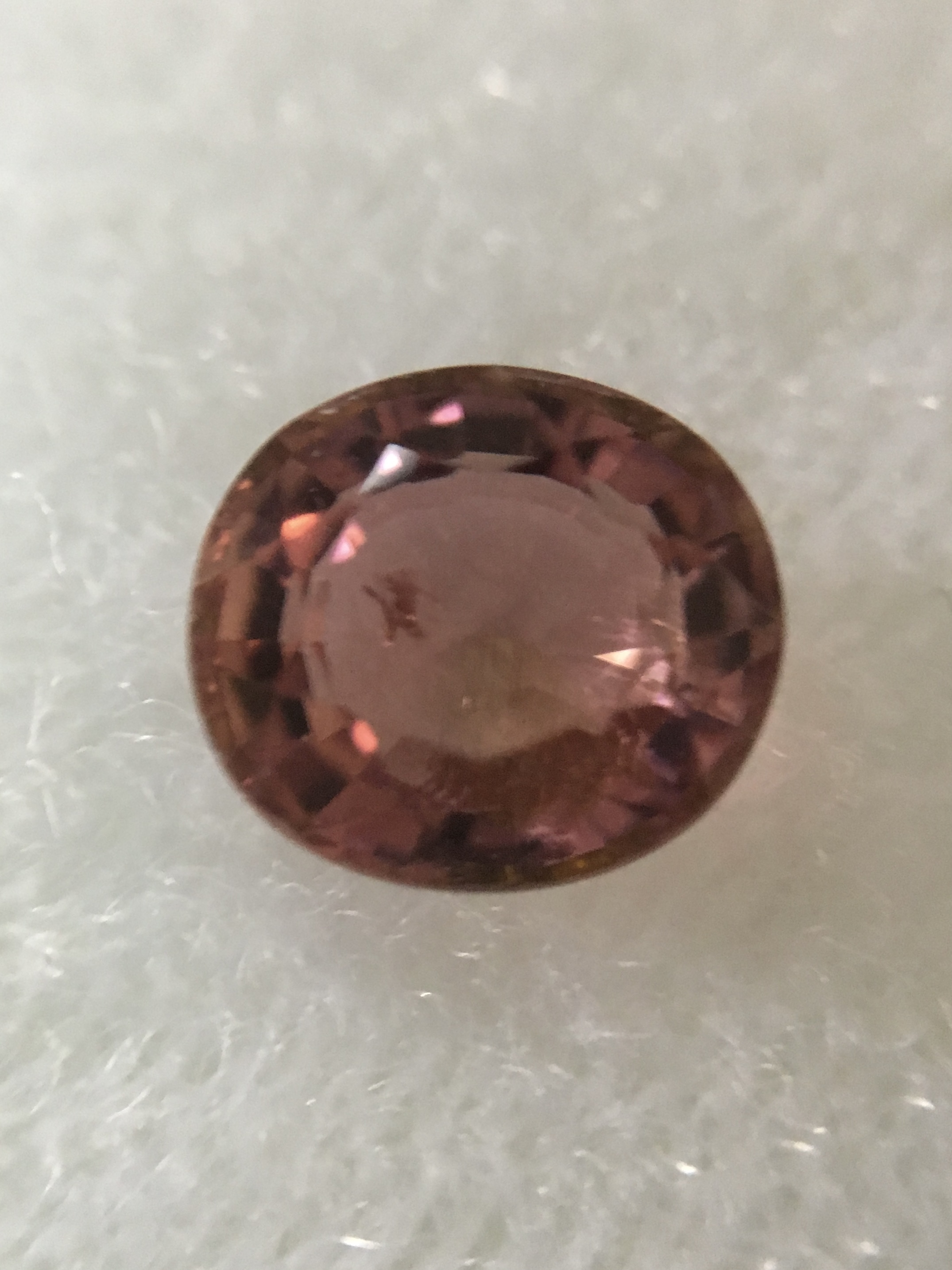 PINK TOURMALINE ทัวร์มาลีนแท้สีชมพู 0.95 กะรัต พลอยดิบ สีชมพูอมส้ม หวานน่ารักม๊าก