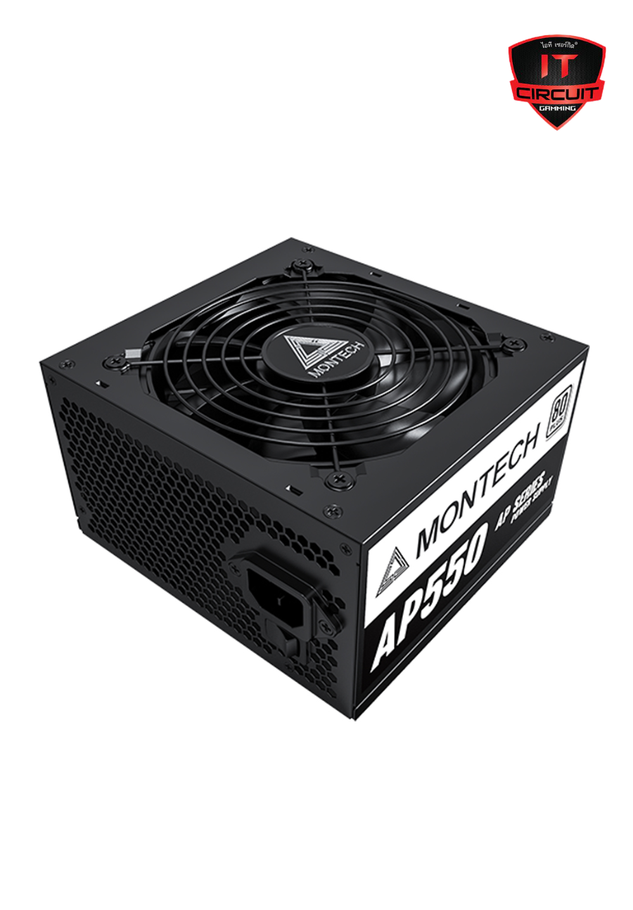 POWER SUPPLY (อุปกรณ์จ่ายไฟ) (80+ WHITE) 550W MONTECH AP550 SN27925T110H