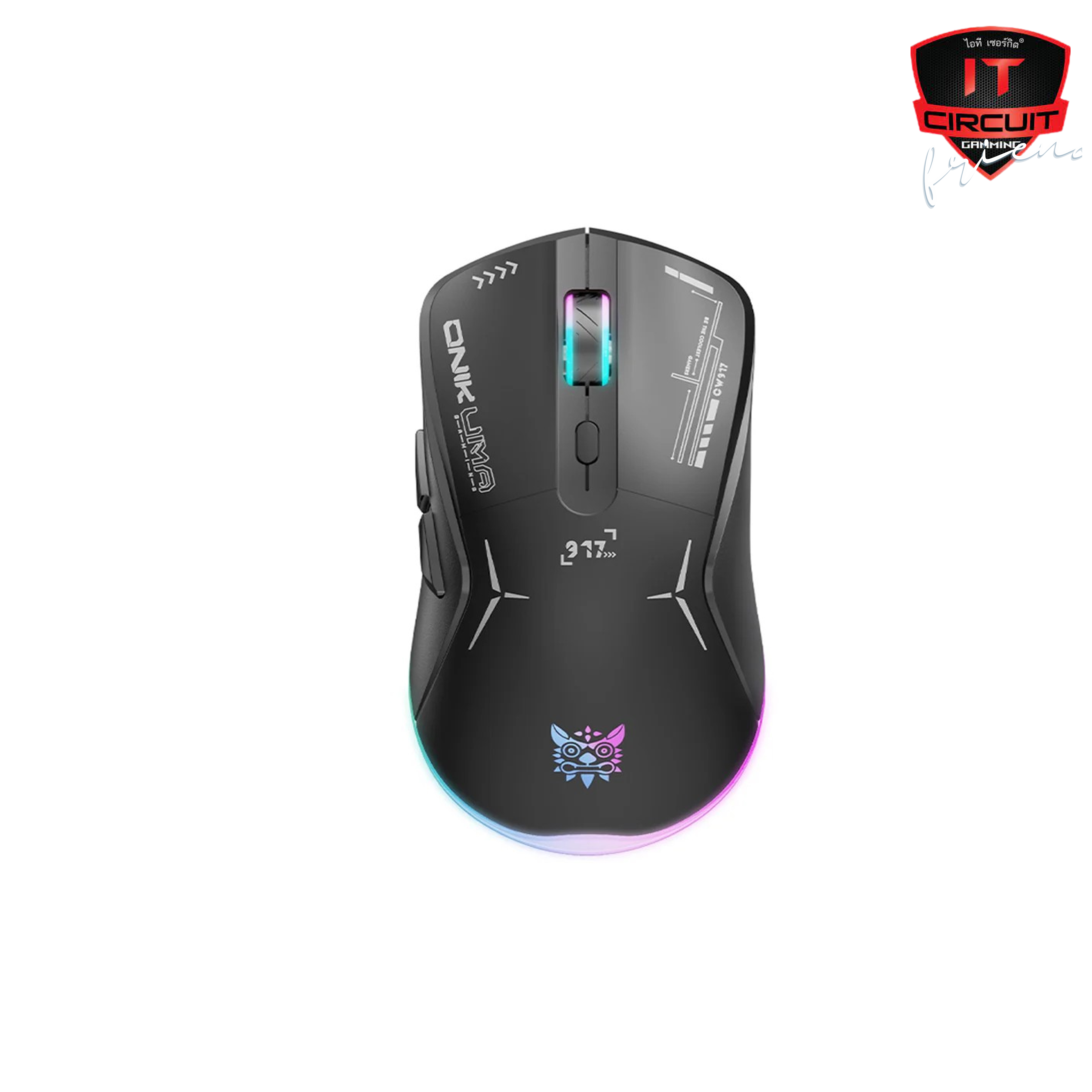 WIRELESS MOUSE (เมาส์ไร้สาย) ONIKUMA OKAMI (BLACK)