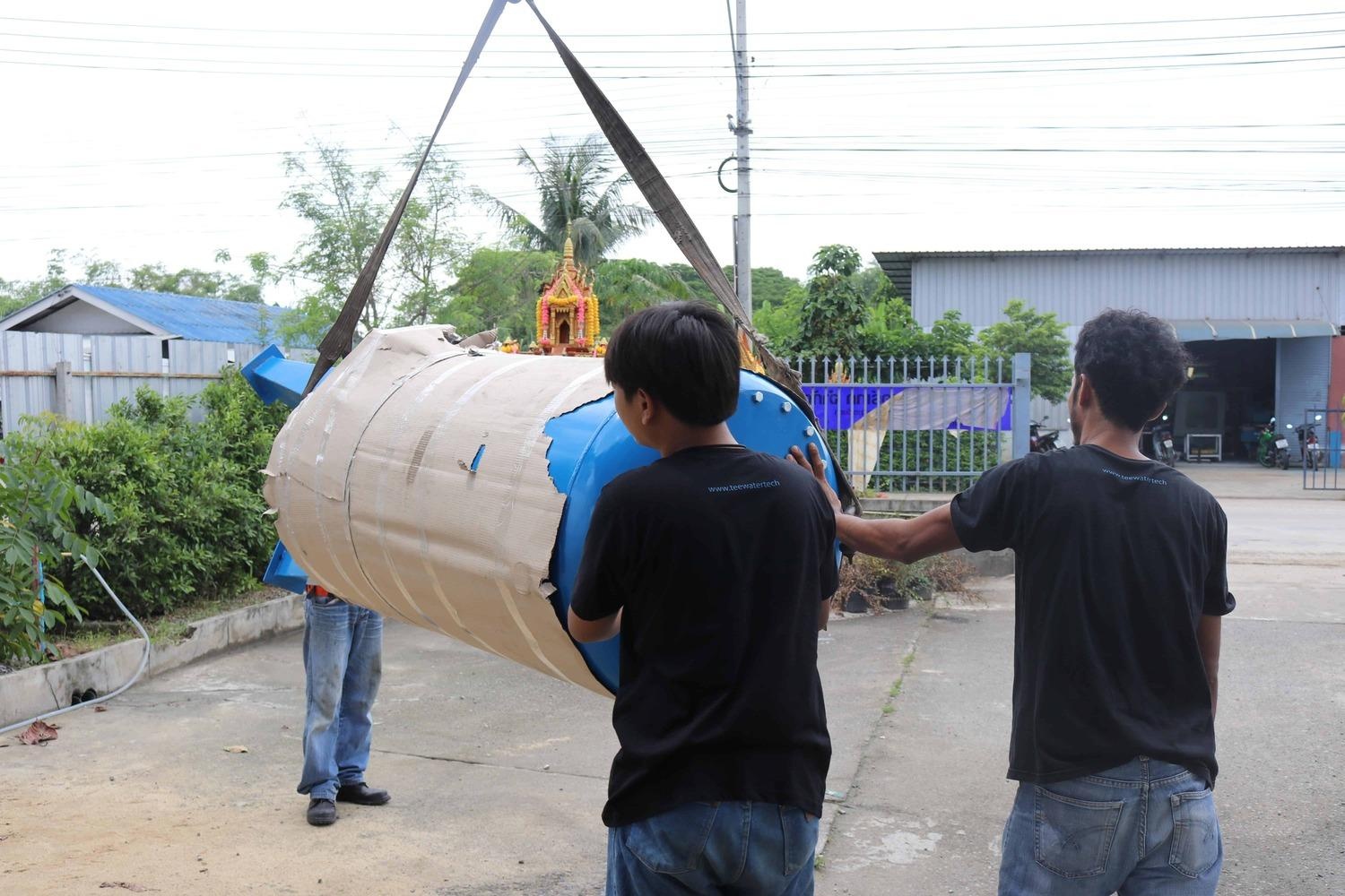 ถังกรองเหล็กขนาด48นิ้ว120cm x 120cmx 6 mm