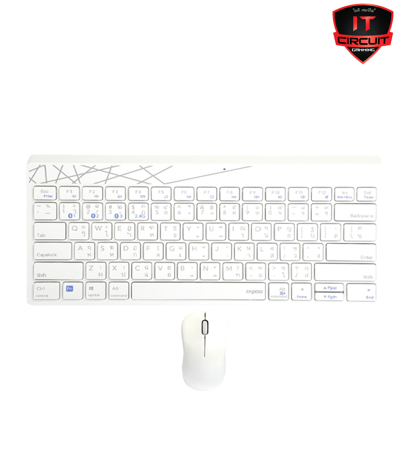 2IN1 MULTI MODE RAPOO 8000M WHITE