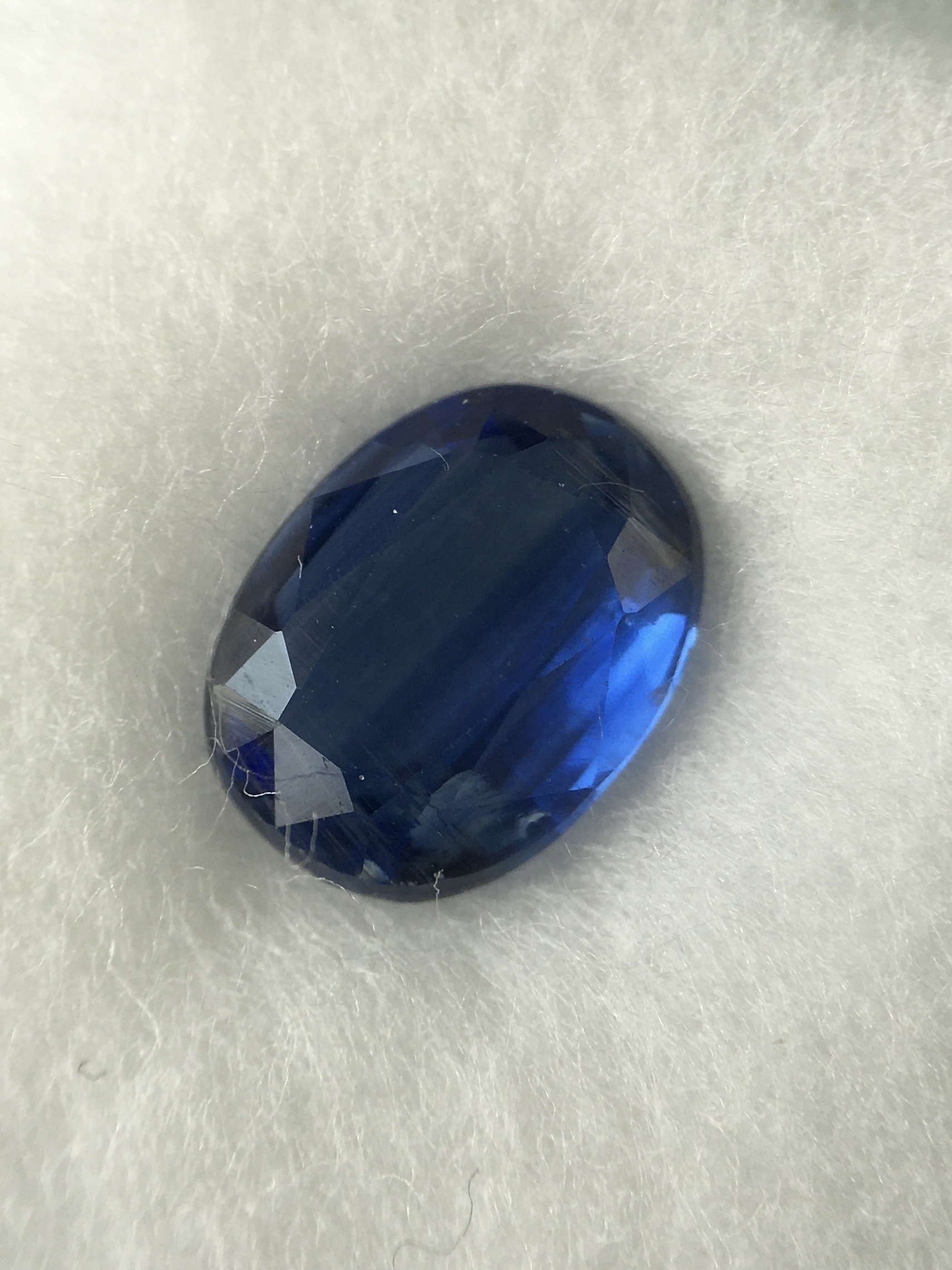 KYANITE ไคยาไนต์ แท้ 1.44 กะรัต พลอยดิบธรรมชาติ สีสดจัด ไฟดี สวย น่าสะสม