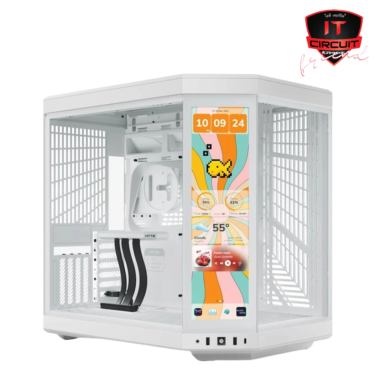 CASE (เคส) HYTE Y70 TOUCH INFINITE (SNOW WHITE) (E-ATX)