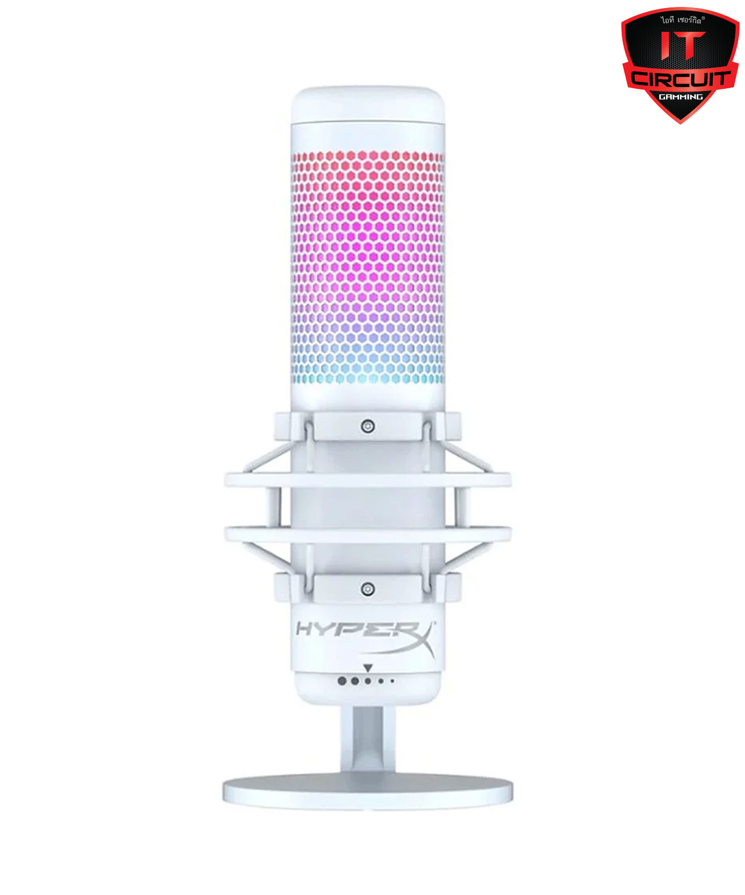 MICROPHONE (ไมโครโฟน) HYPERX QUADCAST S WHITE