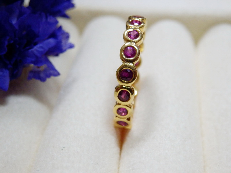 PP5306 แหวนทับทิมรอบนิ้ว ใส่สวยเสริมราศี พลอยแท้สวยทุกเม็ด