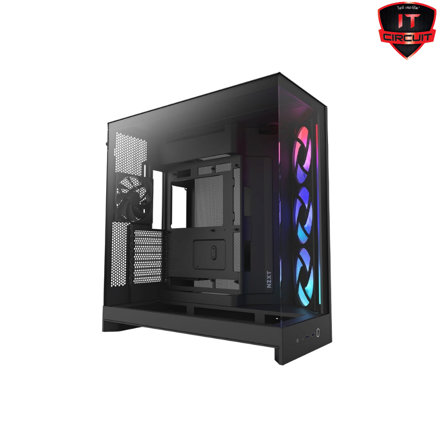 CASE (เคส) NZXT H9 FLOW RGB (2025) - BLACK E-ATX (CM-H92FB-R1) SN201025B300Y