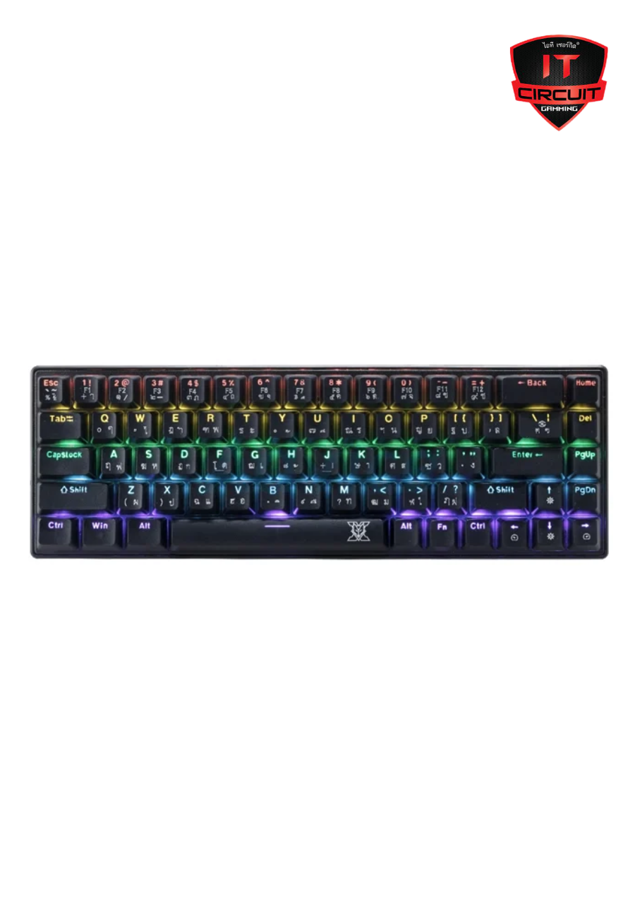 KEYBOARD NUBWO-X X68 BLACK (BLUE SWITCH) SN24925T120H