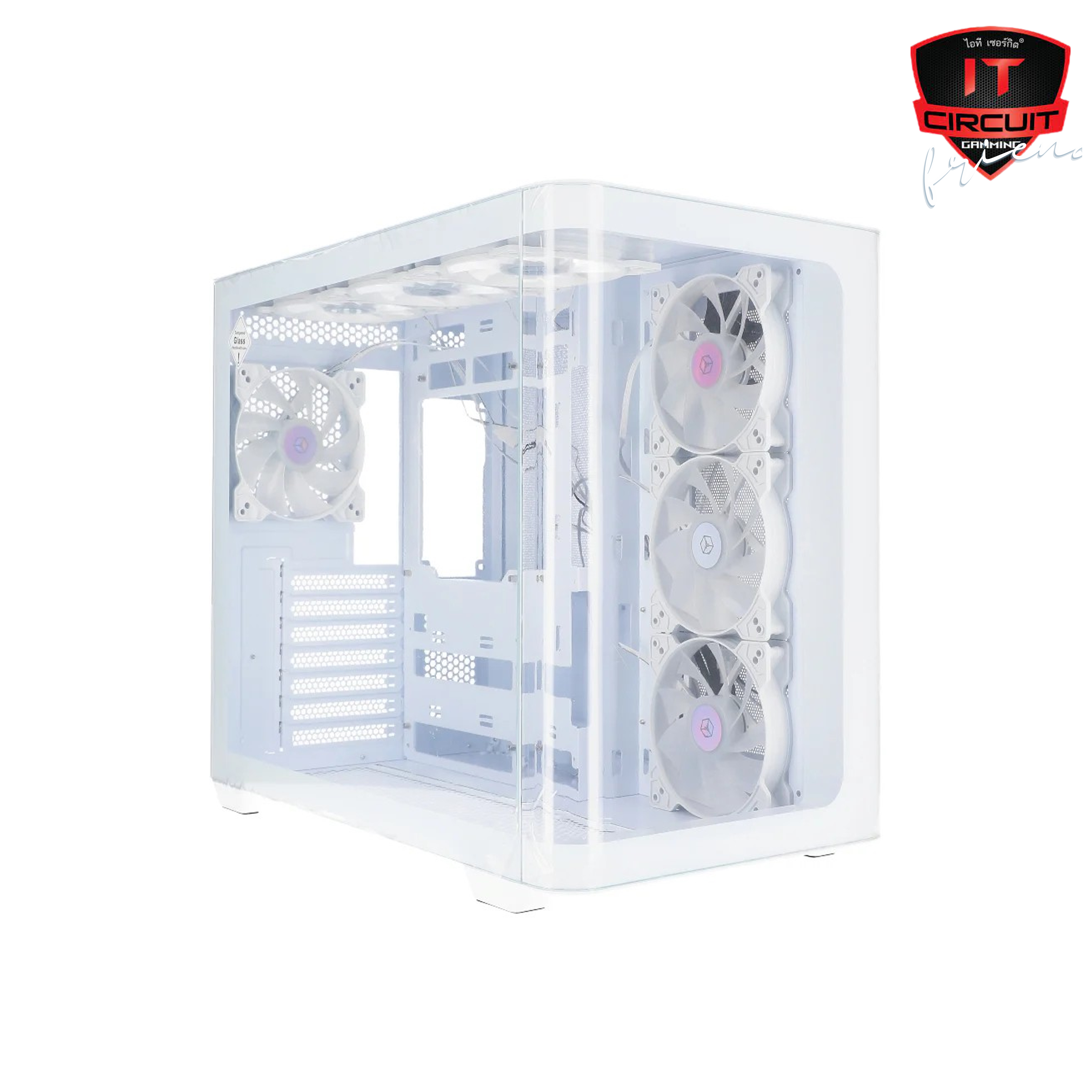 ATX CASE (เคส) (NP) COLD COOL CASE C6 WHITE FAN*7