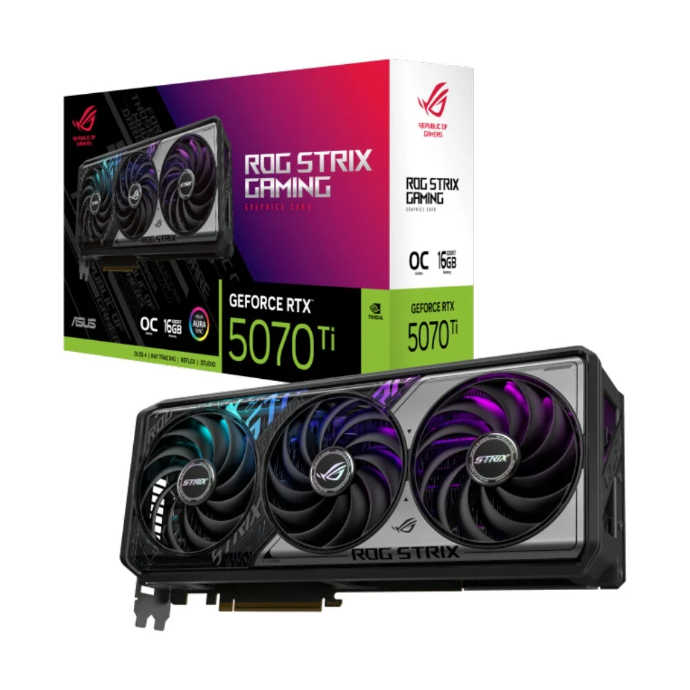 VGA(การ์ดจอ) ASUS ROG STRIX GEFORCE RTX 5070 TI 16GB GDDR7 OC EDITION