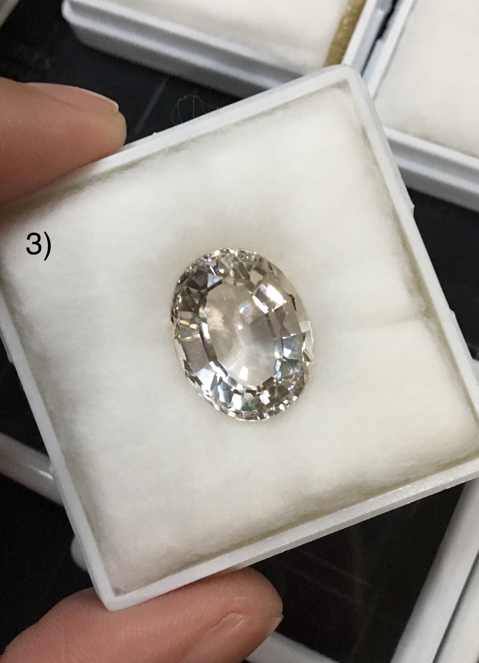 (390 บาททุกกล่อง)White Topaz แท้ พลอยสวยใสกิ๊ง ไฟดีเลิศ ไม่พอใจยินดีคืนเงิน