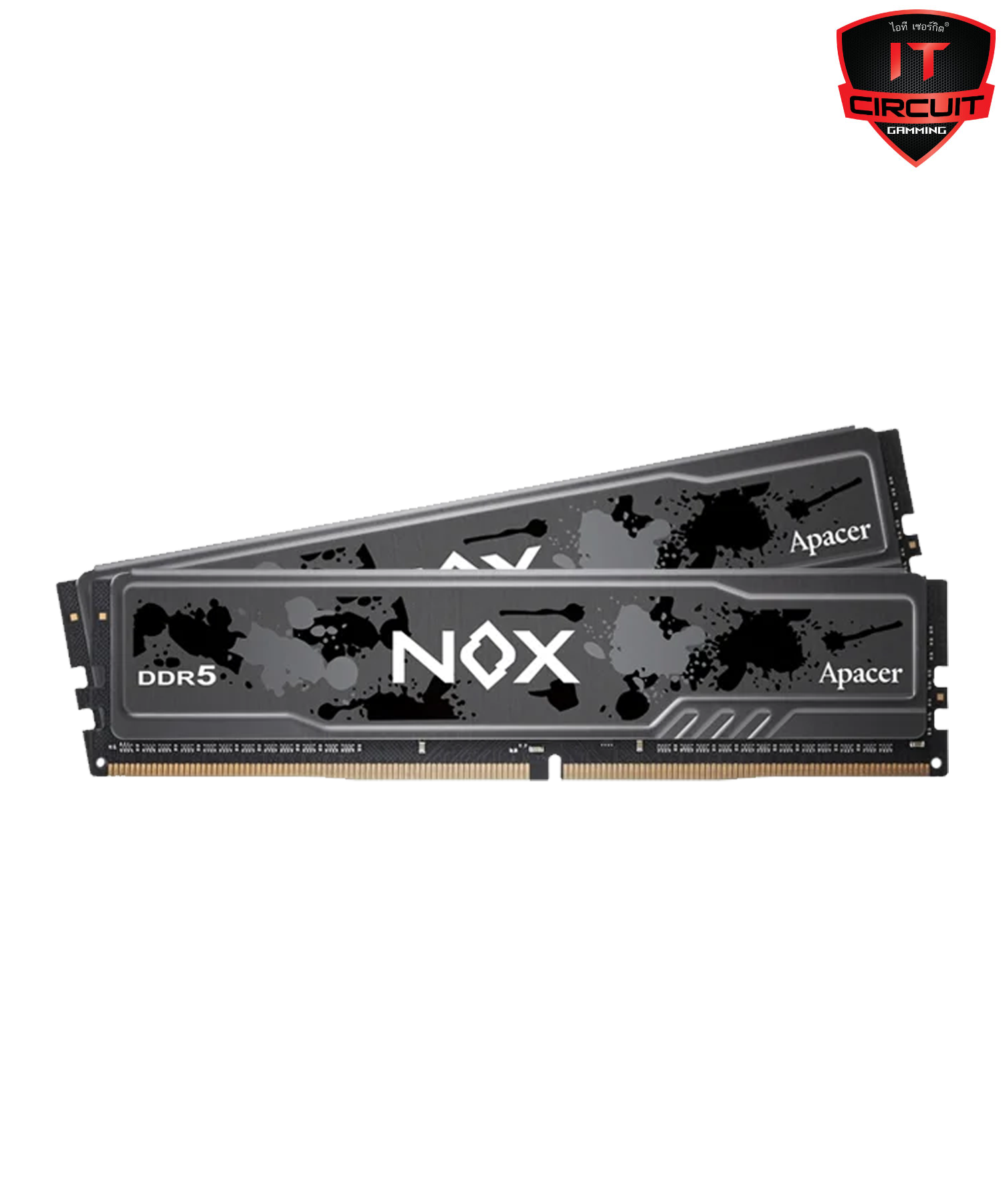 RAM (แรม) DDR5(5200) 16GB (8GBX2) APACER NOX BLACK (AH5U16G52C52RMBAA-2)